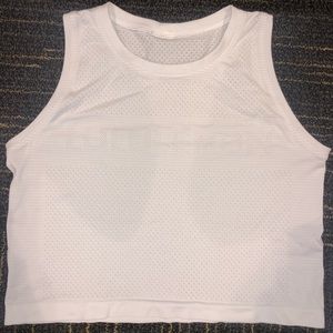 Lulemon white athletic logo top